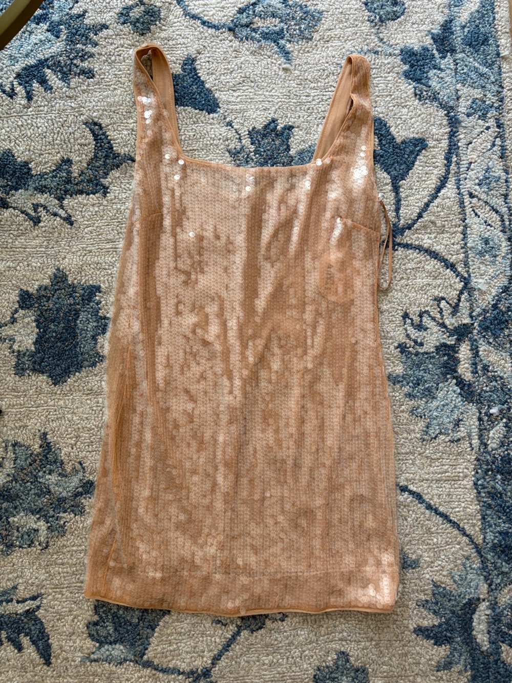 STAUD Beige Sheer Mesh Slip